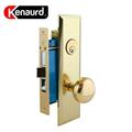 Kenaurd Kenaurd:Mortise Lockset (2-3/4) Gold (Knob) - SC1 - LARGER- LH KML234-PB-SC1-LH